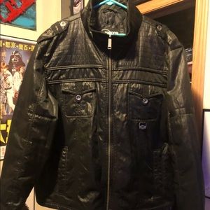 Mecca USA Faux Leather Jacket Vintage